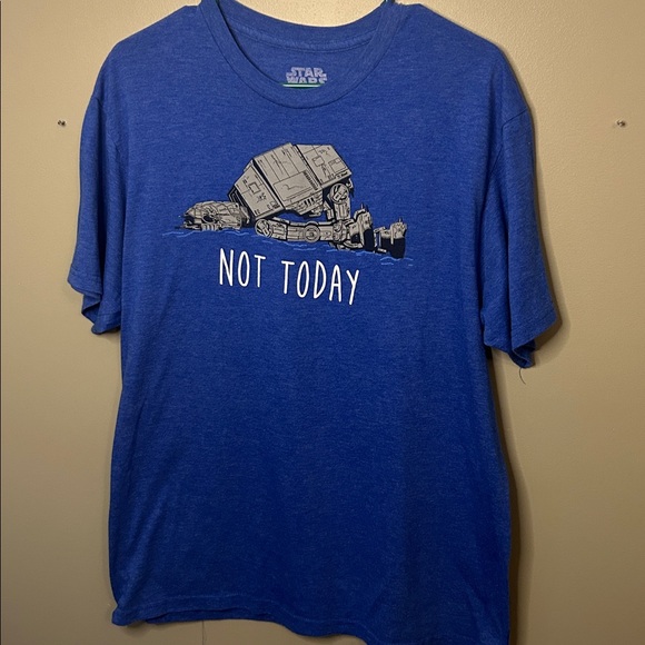 3 Men’s Large T-Shirts. Star Wars Blue and Nintendo gray T-Shirts Set - Picture 4 of 10